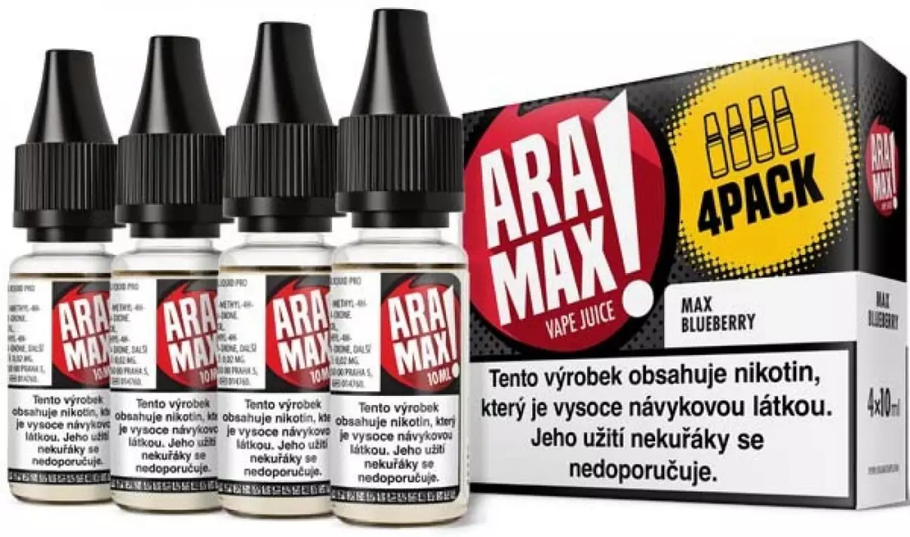MAX BLUEBERRY - Aramax 4pack 4x10ml