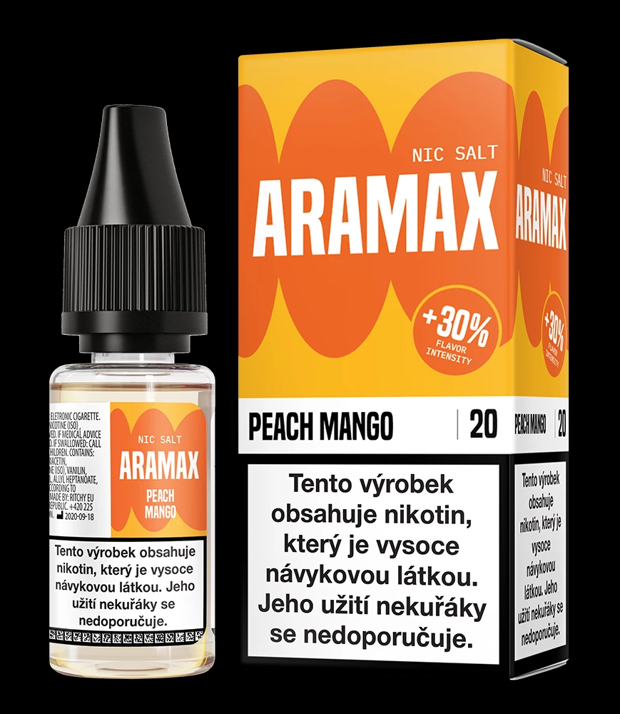PEACH MANGO / Broskev & mango - ARAMAX Salt 10ml